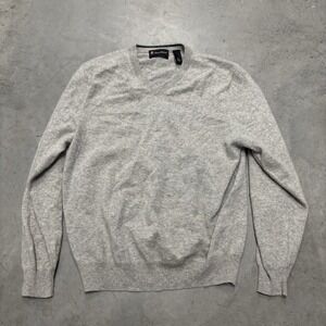 Daniel Bishop Men's Cashmere Sweater Size XL Gray‎ Casual Preppy Pullover Winter